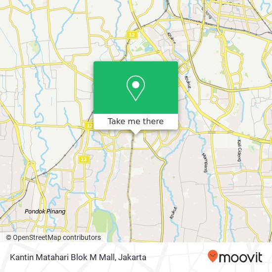 Kantin Matahari Blok M Mall map