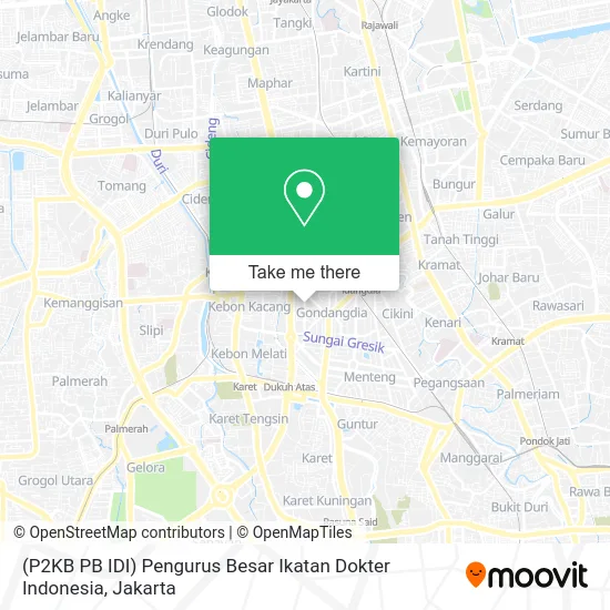 (P2KB PB IDI) Pengurus Besar Ikatan Dokter Indonesia map