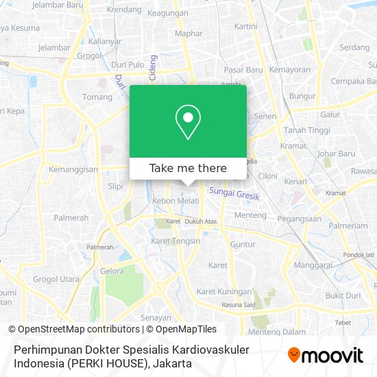 Perhimpunan Dokter Spesialis Kardiovaskuler Indonesia (PERKI HOUSE) map