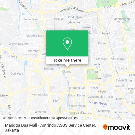 Mangga Dua Mall - Astrindo ASUS Service Center map