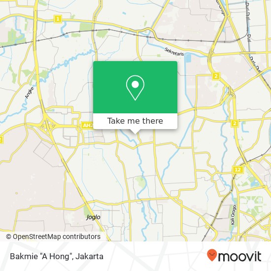 Bakmie "A Hong" map