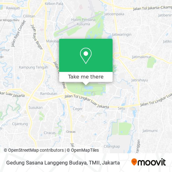 Gedung Sasana Langgeng Budaya, TMII map