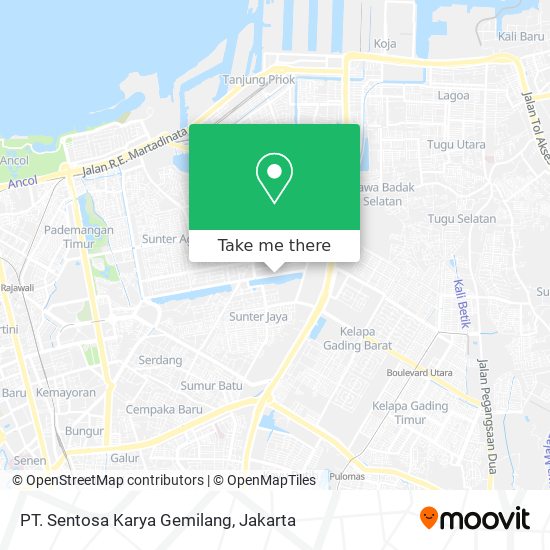 PT. Sentosa Karya Gemilang map