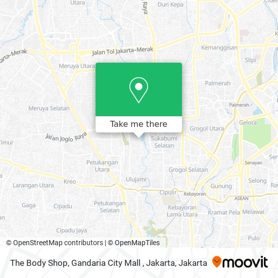 The Body Shop, Gandaria City Mall , Jakarta map