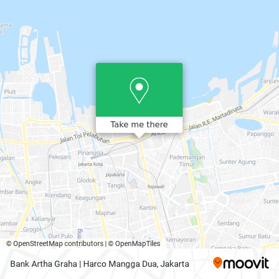 Bank Artha Graha | Harco Mangga Dua map