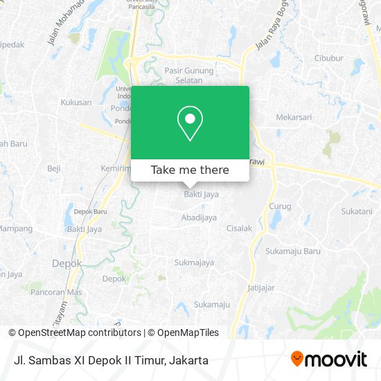 Jl. Sambas XI Depok II Timur map