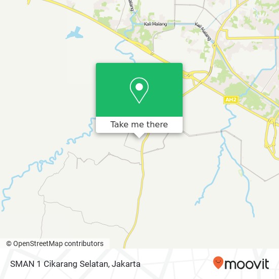 SMAN 1 Cikarang Selatan map