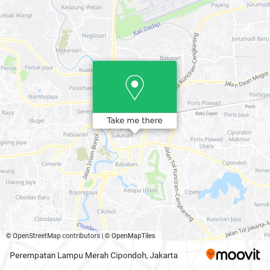 Perempatan Lampu Merah Cipondoh map