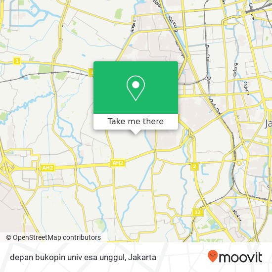 depan bukopin univ esa unggul map