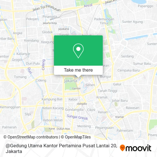 @Gedung Utama Kantor Pertamina Pusat Lantai 20 map