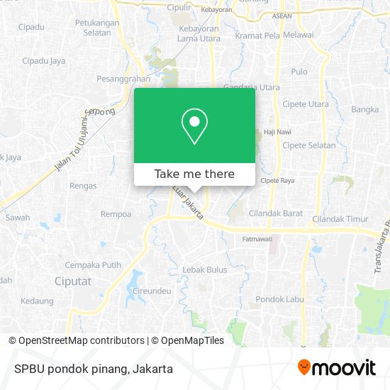 SPBU pondok pinang map