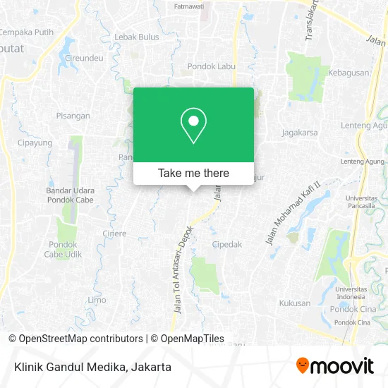 Klinik Gandul Medika map