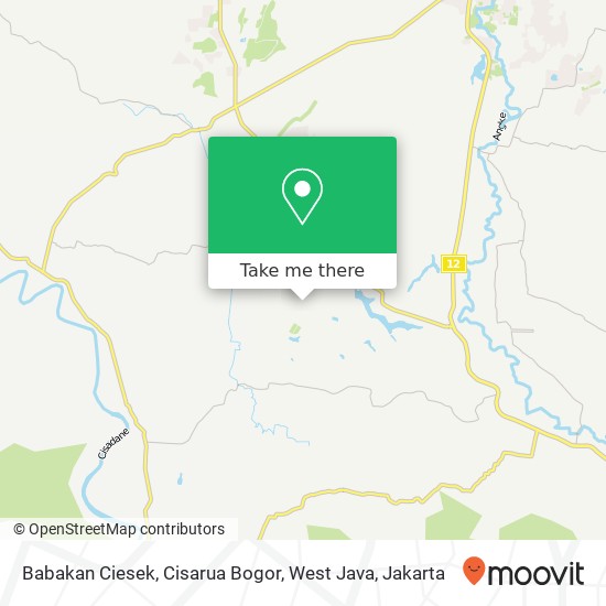 Babakan Ciesek, Cisarua Bogor, West Java map