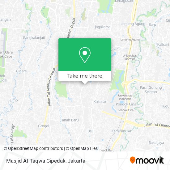 Masjid At Taqwa Cipedak map