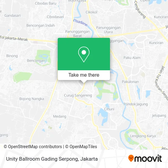 Unity Ballroom Gading Serpong map