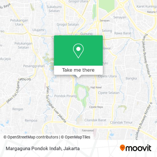 Margaguna Pondok Indah map