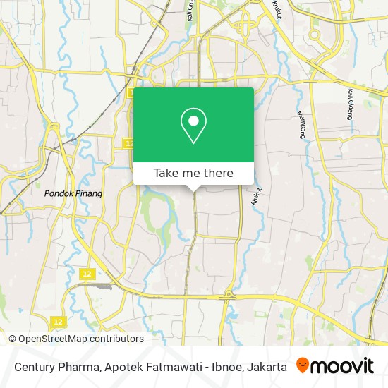 Century Pharma, Apotek Fatmawati - Ibnoe map