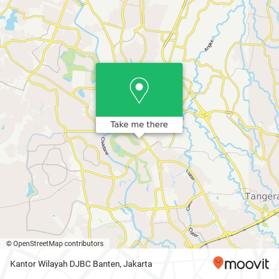Kantor Wilayah DJBC Banten map