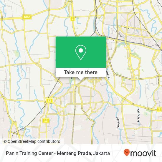 Panin Training Center - Menteng Prada map