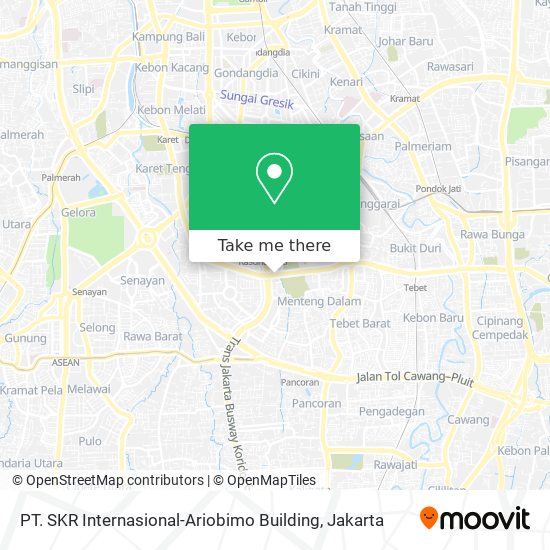 PT. SKR Internasional-Ariobimo Building map