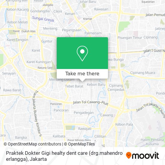 Praktek Dokter Gigi healty dent care (drg.mahendro erlangga) map