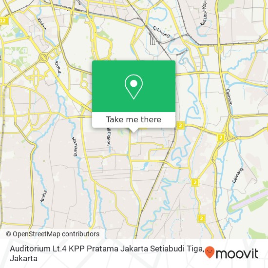 Auditorium Lt.4 KPP Pratama Jakarta Setiabudi Tiga map