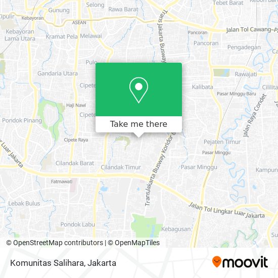 Komunitas Salihara map