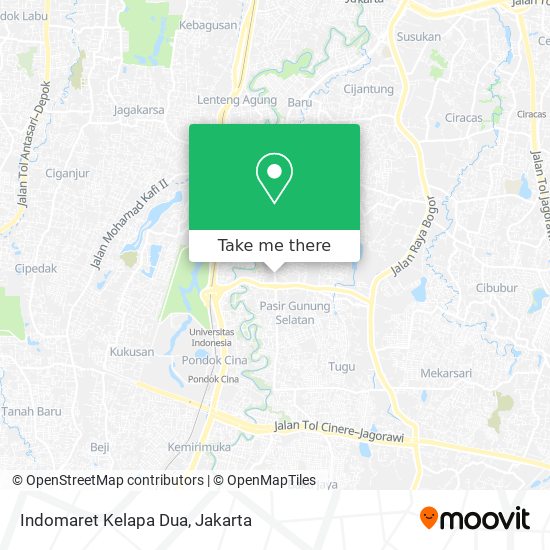 Indomaret Kelapa Dua map