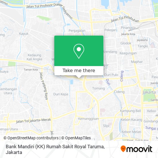 Bank Mandiri (KK) Rumah Sakit Royal Taruma map