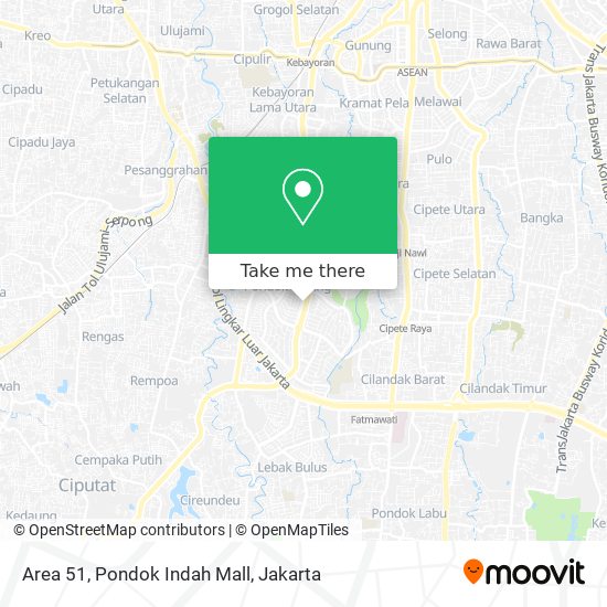 Area 51, Pondok Indah Mall map