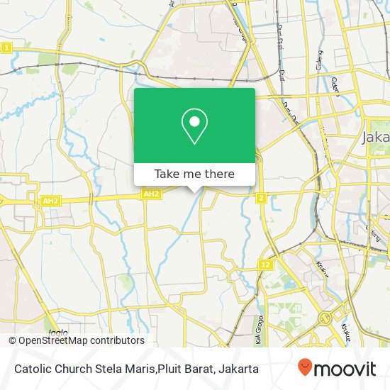 Catolic Church Stela Maris,Pluit Barat map