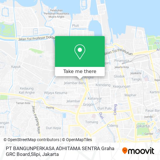 PT BANGUNPERKASA ADHITAMA SENTRA Graha GRC Board,Slipi map