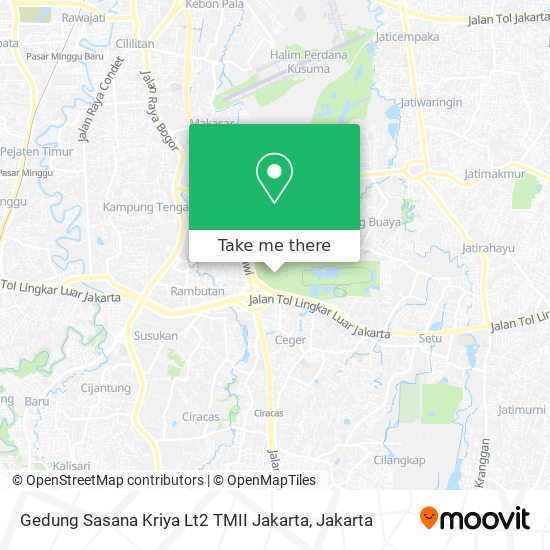 Gedung Sasana Kriya Lt2 TMII Jakarta map