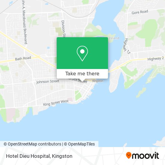 Hotel Dieu Hospital map