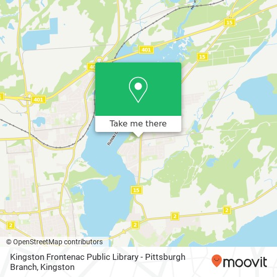 Kingston Frontenac Public Library - Pittsburgh Branch map