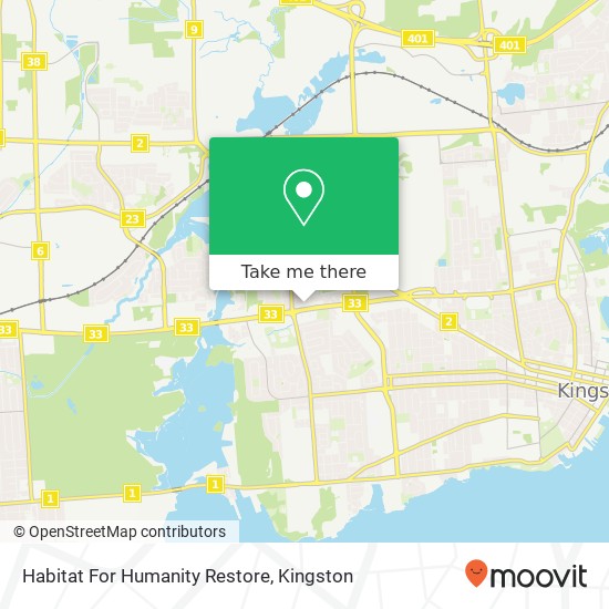 Habitat For Humanity Restore map