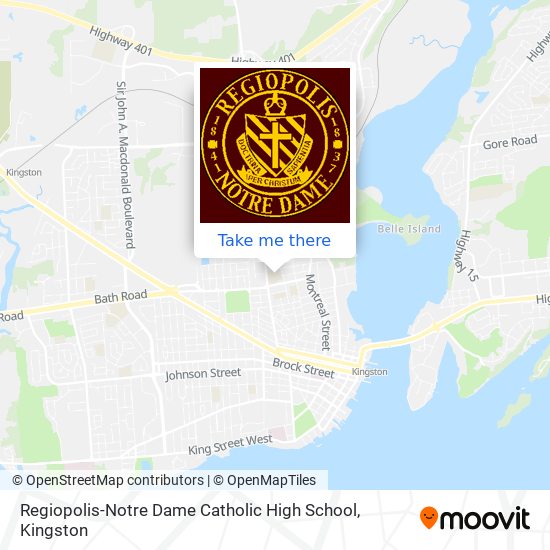 Regiopolis-Notre Dame Catholic High School map