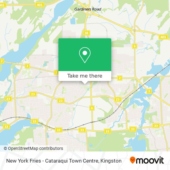 New York Fries - Cataraqui Town Centre map