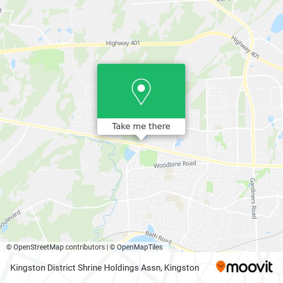 Kingston District Shrine Holdings Assn map