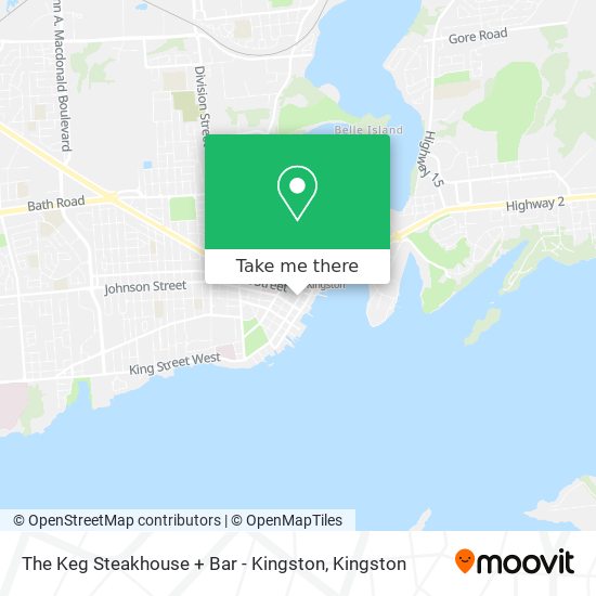 The Keg Steakhouse + Bar - Kingston map
