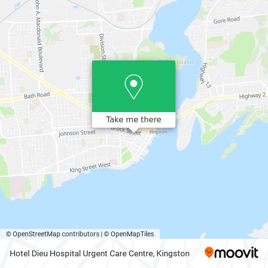 Hotel Dieu Hospital Urgent Care Centre map