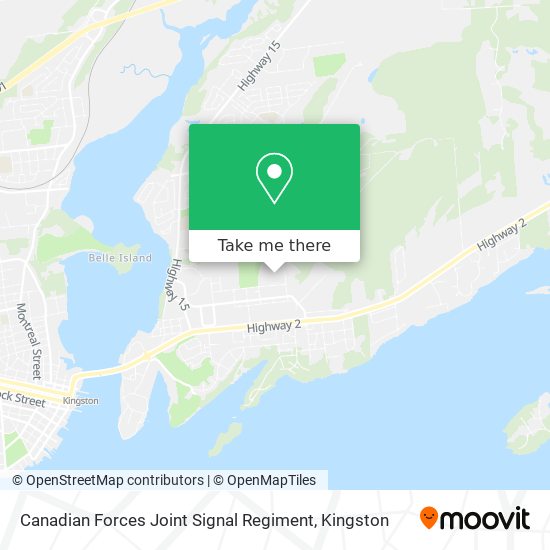 Canadian Forces Joint Signal Regiment map