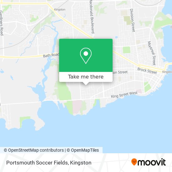 Portsmouth Soccer Fields map