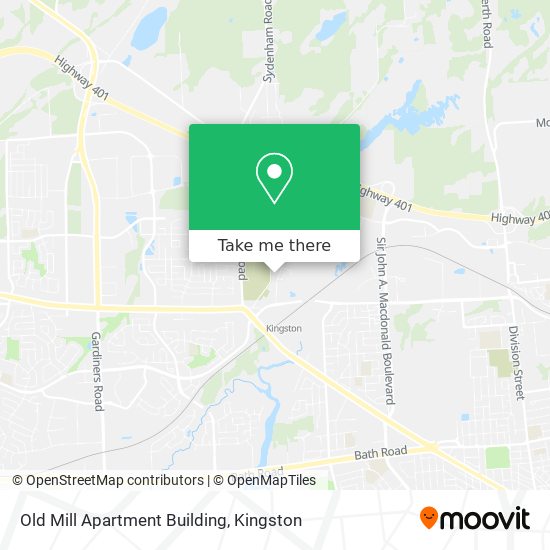 Old Mill Apartment Building map