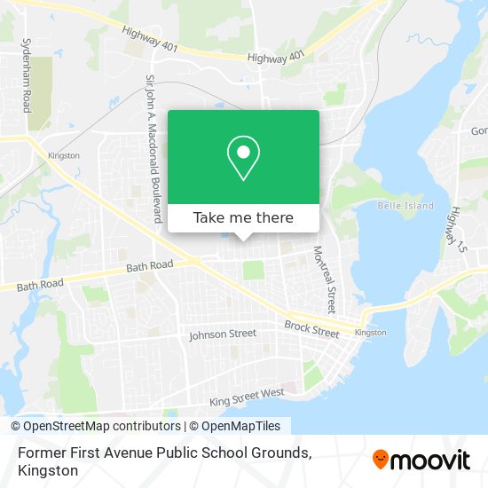 Former First Avenue Public School Grounds map