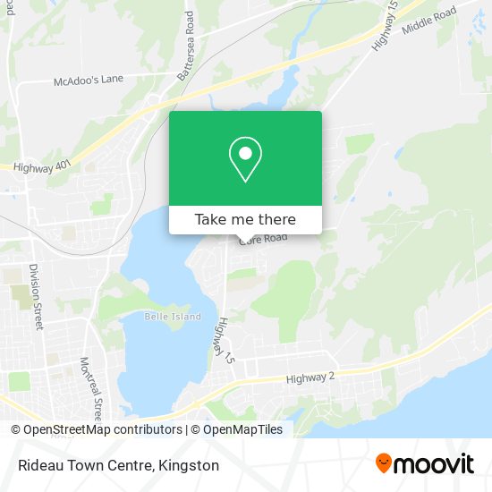 Rideau Town Centre map