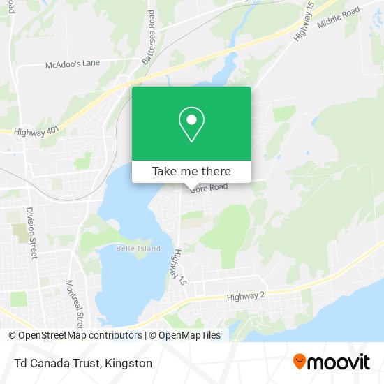 Td Canada Trust map