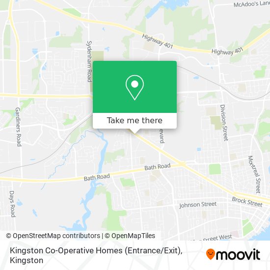 Kingston Co-Operative Homes (Entrance / Exit) map