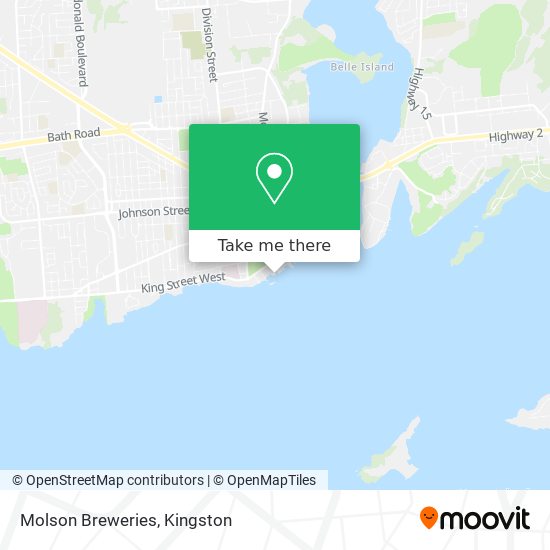 Molson Breweries map