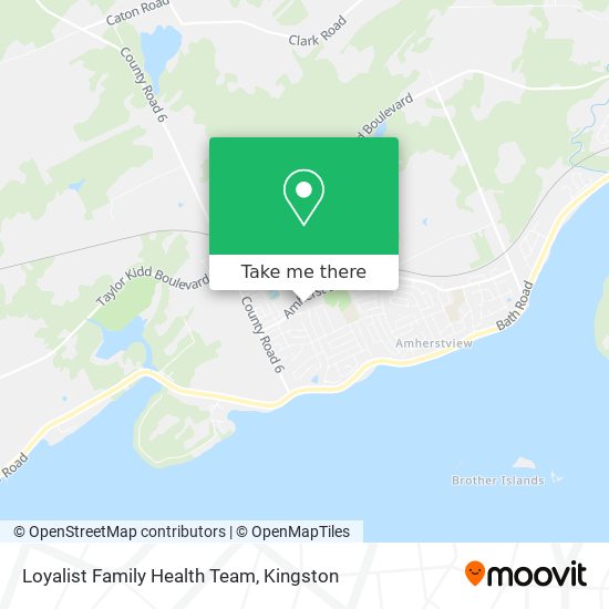 Loyalist Family Health Team map